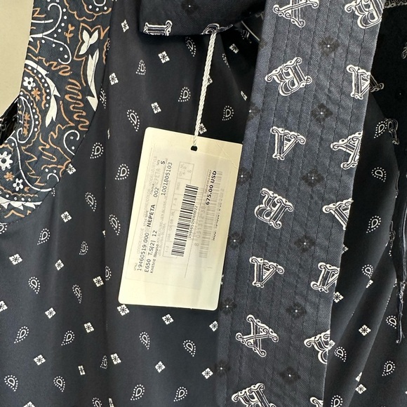 MaxMara Silk and jersey top Navy - Picture 8 of 11